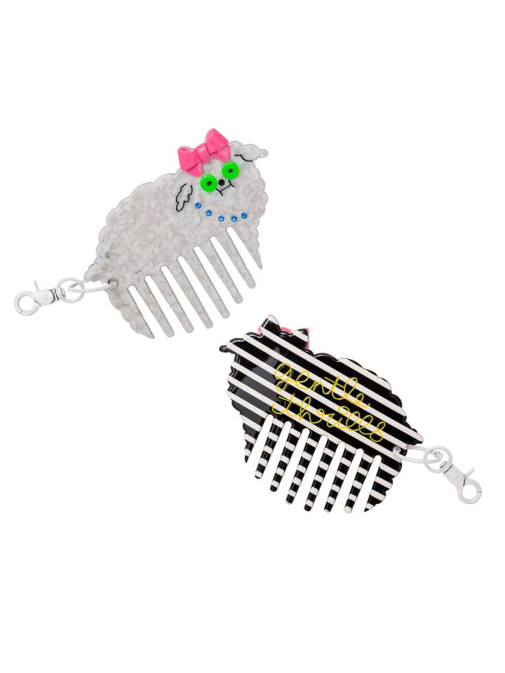 poodle comb bag charm for wholesale by gentle thrills