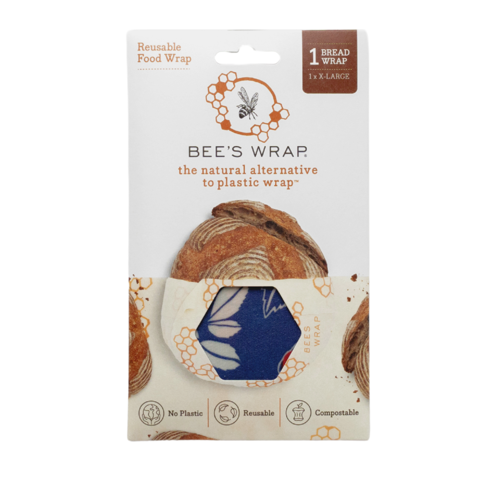 Bee's Wrap - Wholesale Food Storage Container - Bread Wrap - Botanical Print3
