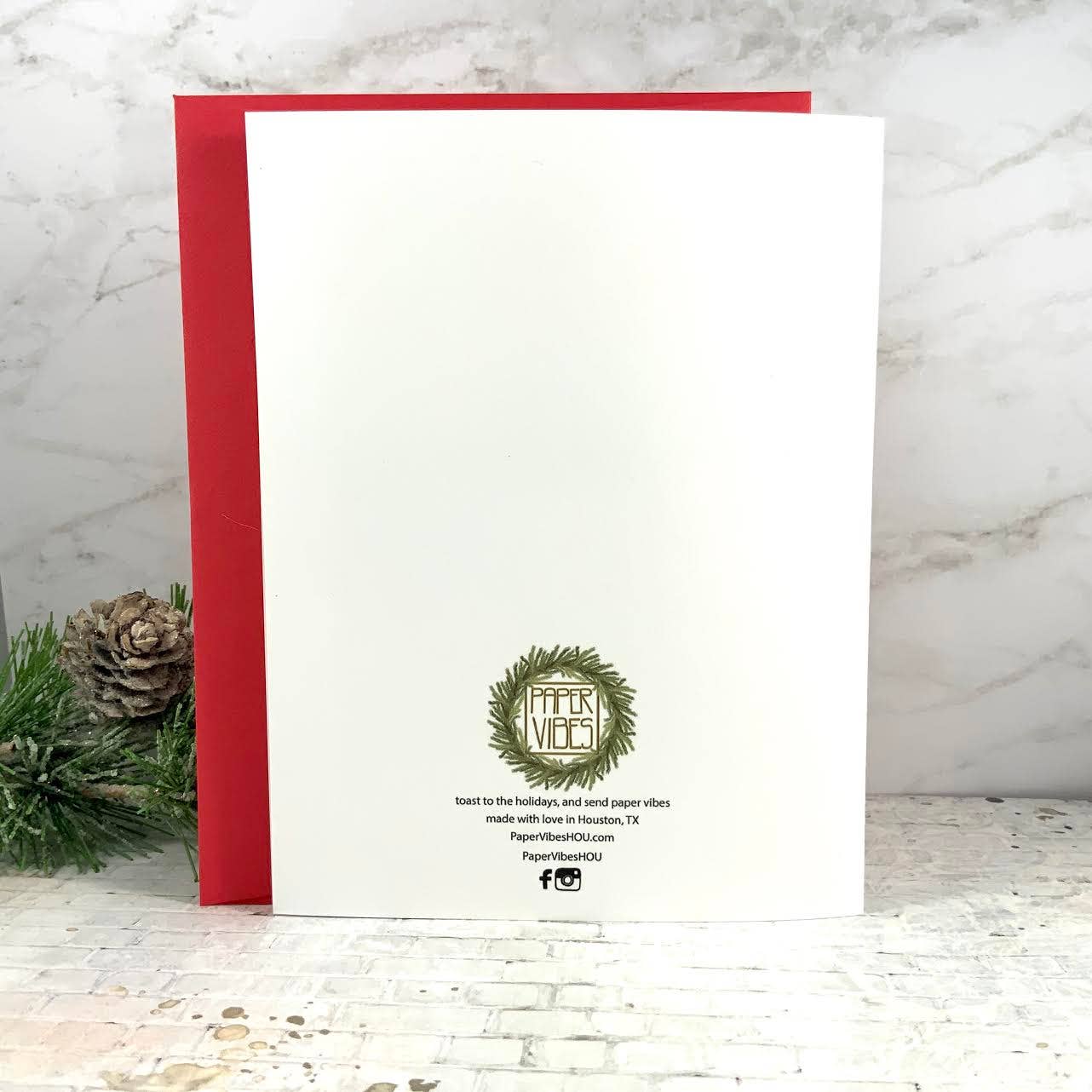 Paper Vibes - Wholesale Season's Greetings Card - Seasons Greetings - Tony Chachere's Seasoning Holiday Card1