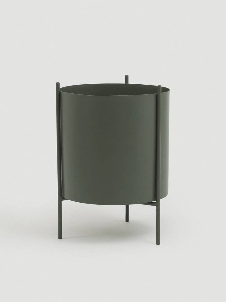 Large Green Botanic Plant Pot with Stand for wholesale by SUNNY HOME