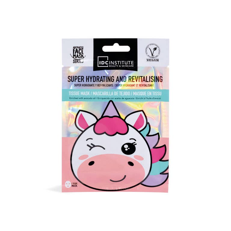 Aquarius Cosmetic SLU - Wholesale Skincare Face Mask - IDC INSTITUTE UNICORN FACE MASK HYDRATING REVITALISING2