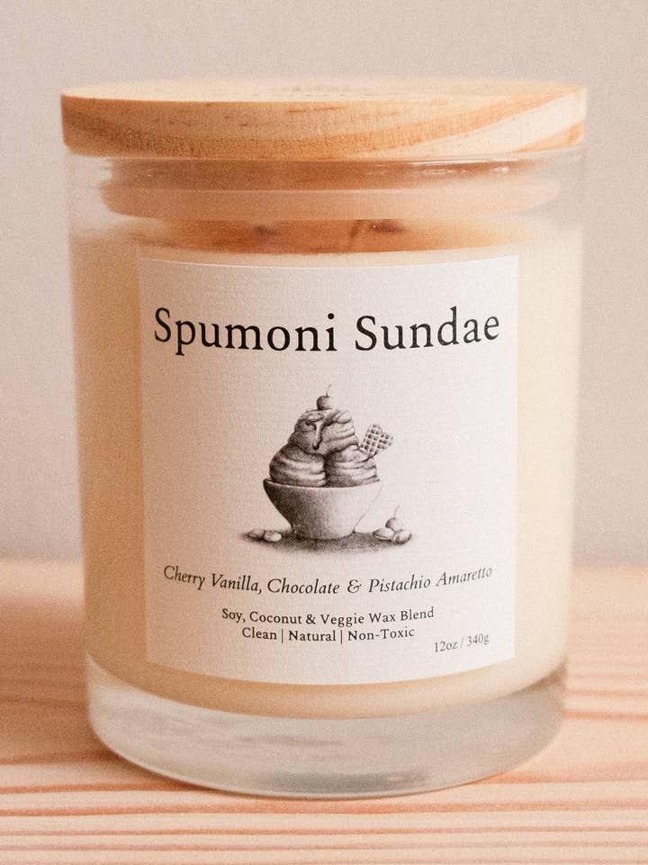 Spumoni Sundae • Håndhældt soja & Kokosvokslys for engroshandel hos Tranquil Bliss Candles