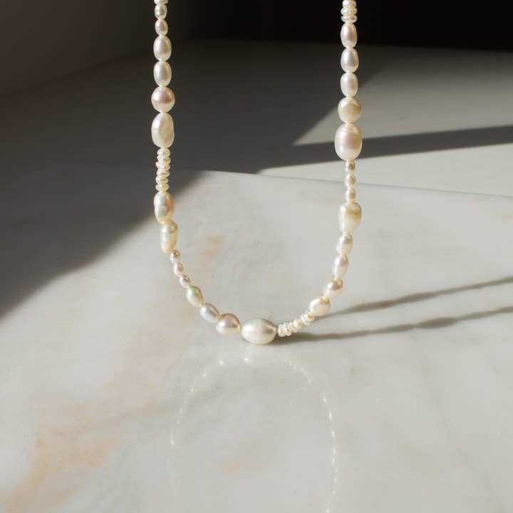 Cascade Pearl Necklace for wholesale by NOLIA Jewelry