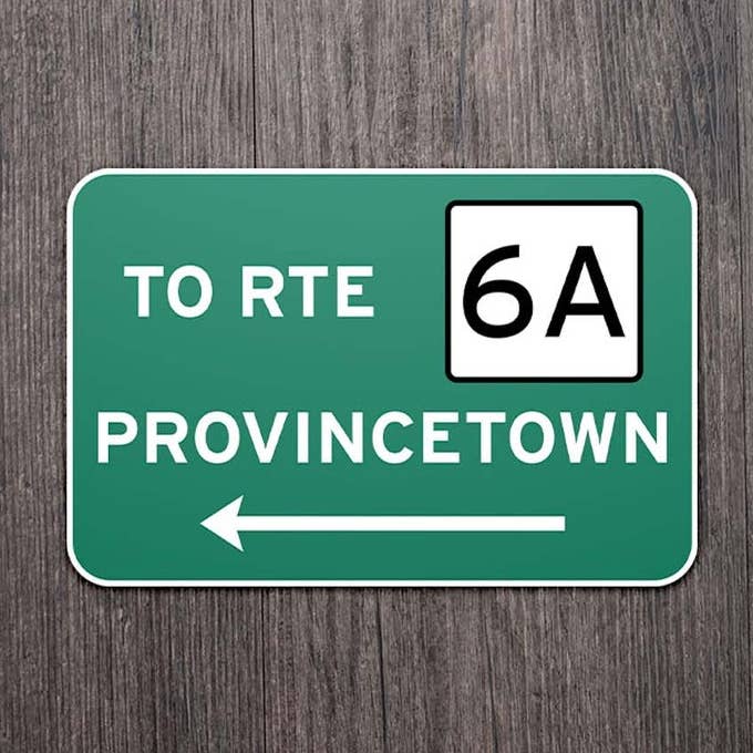 Cape Cod Stickers - Wholesale Sticker - Provincetown Route 6A Sticker0