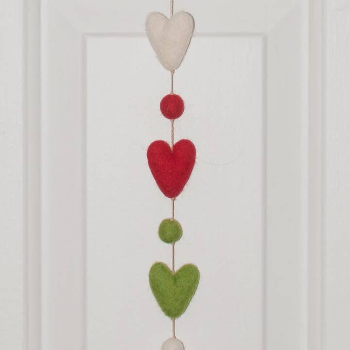 Weihnachtsherzen Herzschnur für den Großhandel von bandana love