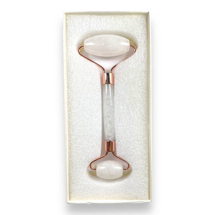 Foliesbijoux - Wholesale Face/Beauty Roller - Boost Éclat Rock Crystal Massage Roller