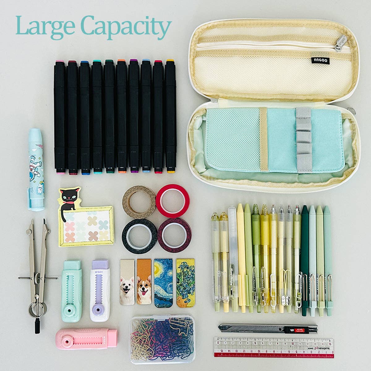 Wrapables.com - Wholesale Pencil Case/Pouch - Wrapables Large Capacity Pencil Case Expandable Pencil Pouch17