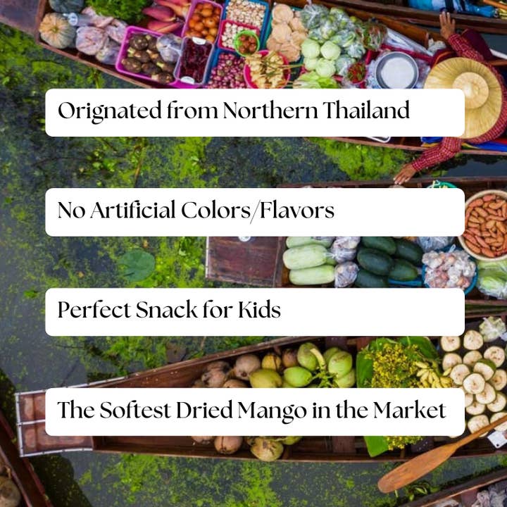 Kiri Dried Fruit Co - Wholesale Dried/Dehydrated Fruit - KIRI Premium Dried Mango from Thailand, Soft & Not too sweet