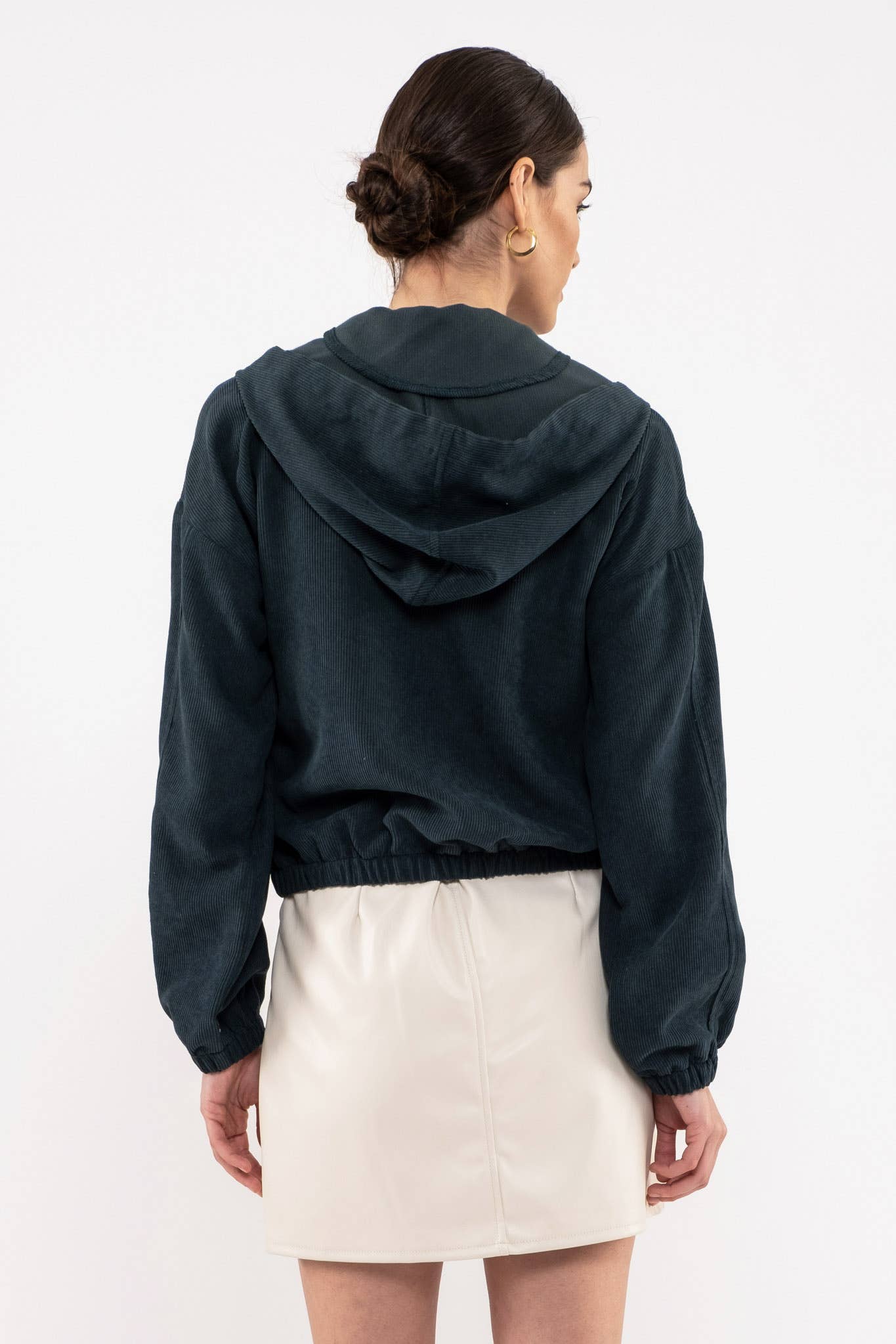 Blu Pepper – Blusão - Mulher por atacado – CASACO DE VELUDO COM ZÍPER47