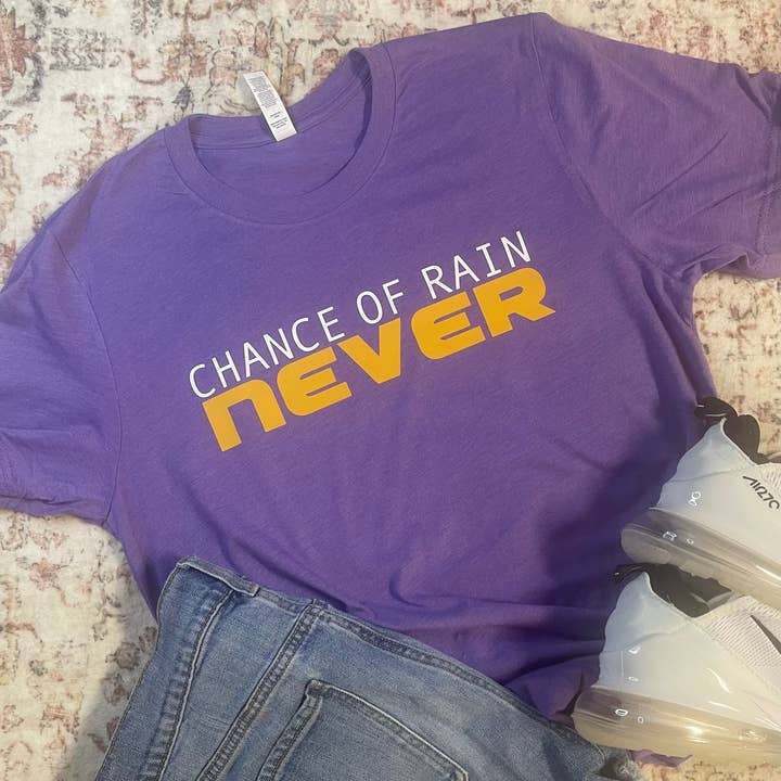 Chance of rain - LSU Graphic T-shirt for wholesale by Sweet Southern Wholesale