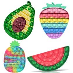 JSBlueRidge Toys - Wholesale Fidget toy – Kids - Mix Fruit Pop It Fidget Kids Toy- Assorted1