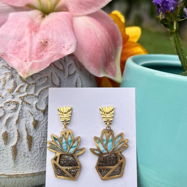 plant sea glass 0015 for wholesale by WEARABLES BY B LLC