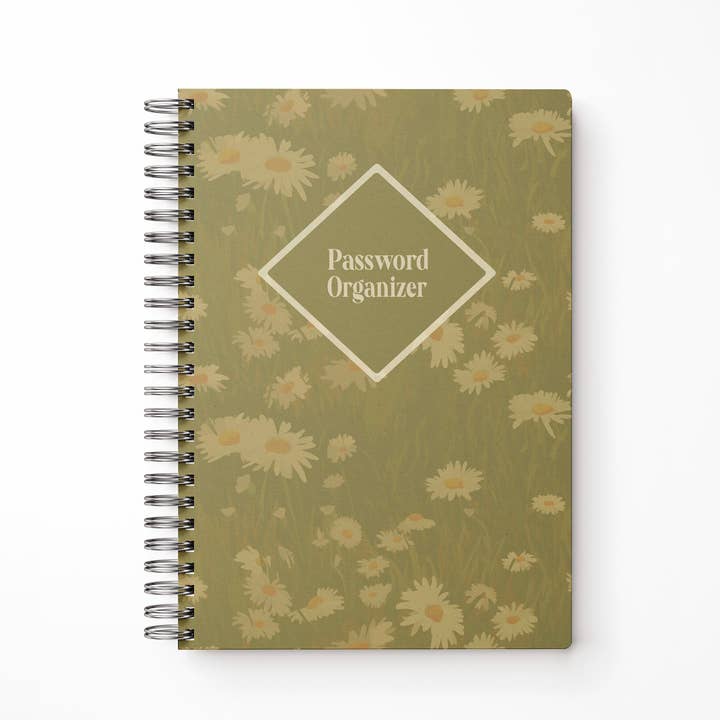 Line & Script - Wholesale Notebook - Daisy Meadows Password Organizer Notebook