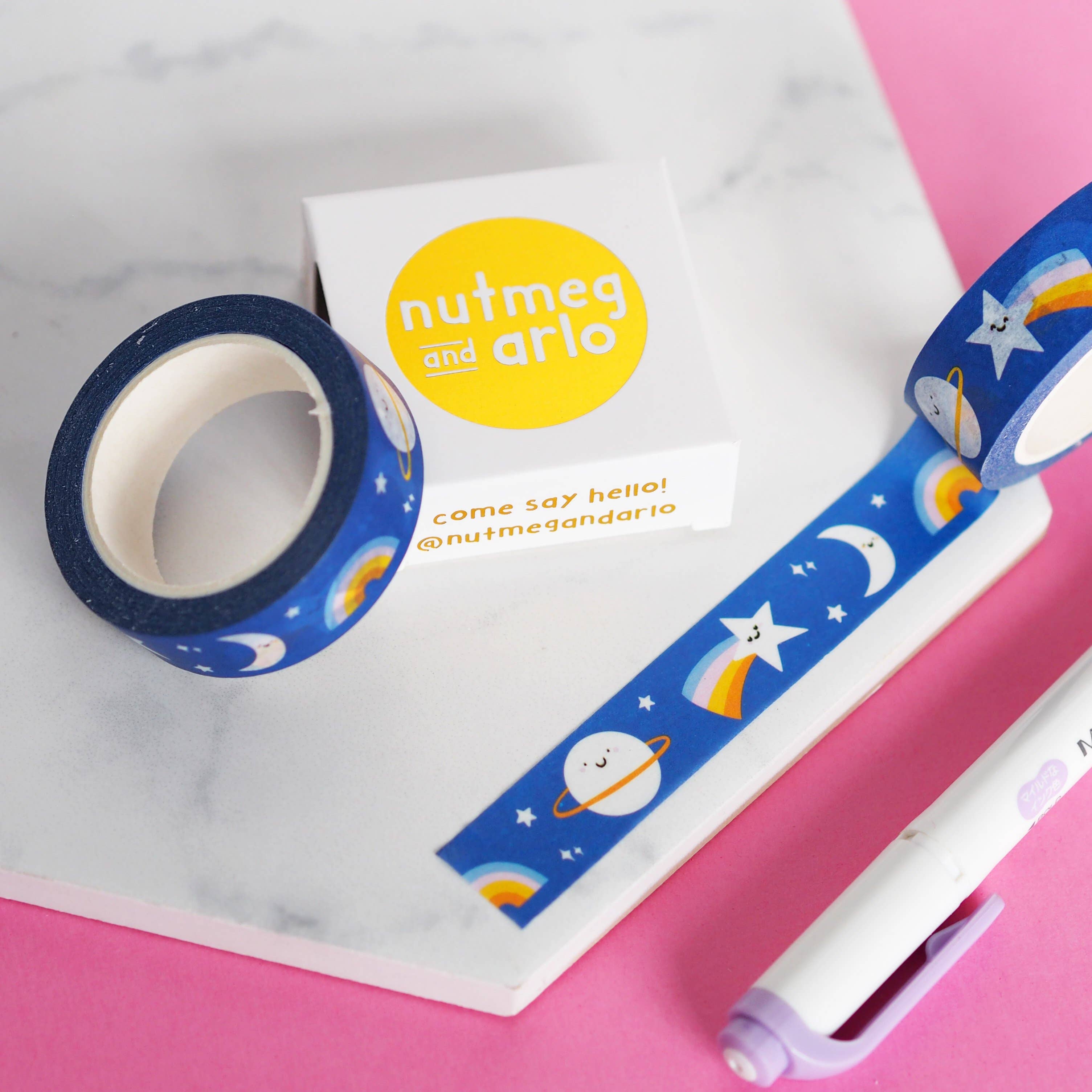 Nutmeg and Arlo - Wholesale Washi Tape - Happy Cosmos Space Washi Tape2