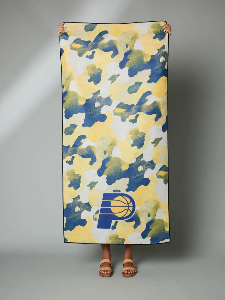 Pacers Camo Beach Towel for wholesale by Geometry