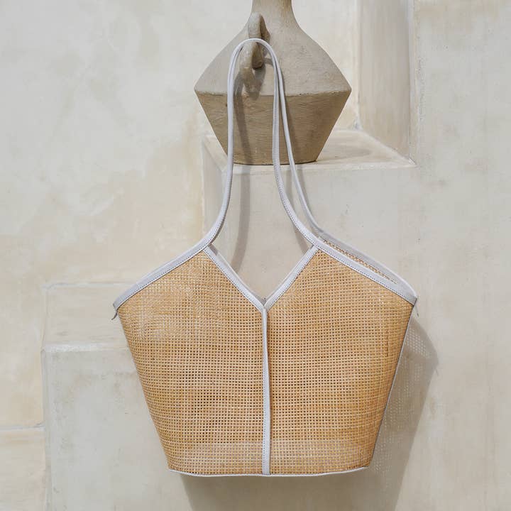 Lylon-Tasche - Weiß für den Großhandel von Voyage the Label