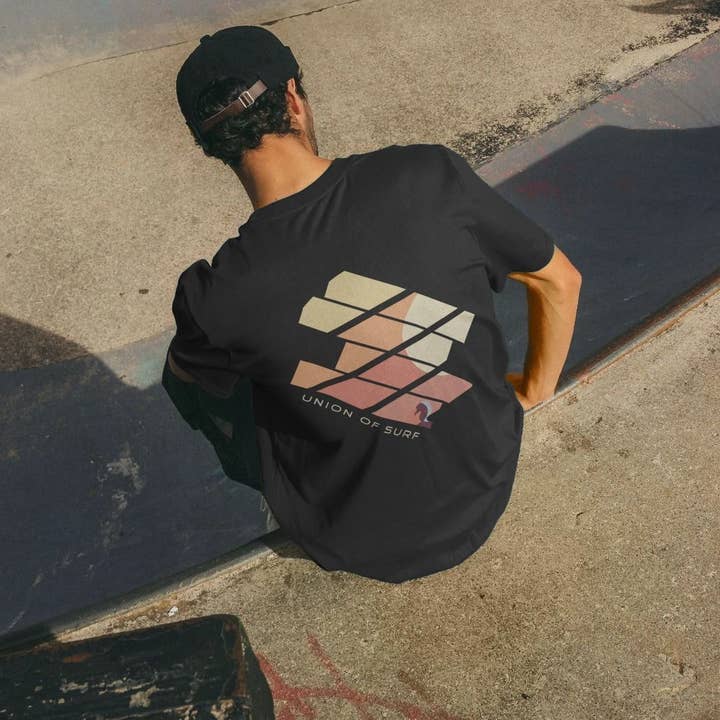 Relaxed Fit Organic T-Shirt – Sustainably Made for Everyday Wear-Sunset for wholesale by Union of Surf