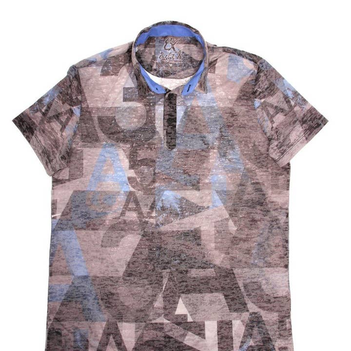 BLAUES POLOSHIRT #T -1191P für den Großhandel von EIGHT X