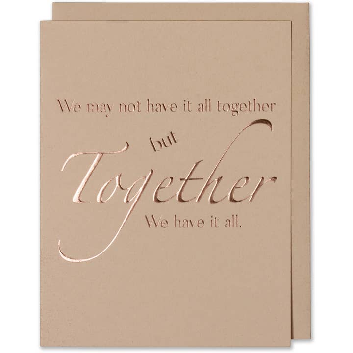 Love Card – Anniversary, Valentine's Day, Rose Gold Foil for wholesale by WowWordZ