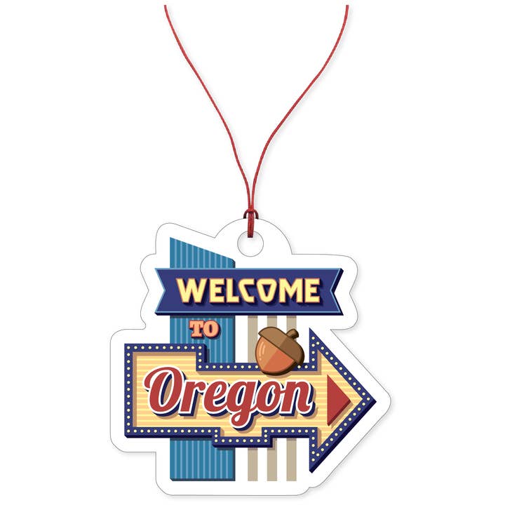Morris Magnets - Wholesale Christmas Decoration - Ornament - Welcome to Oregon Sign1