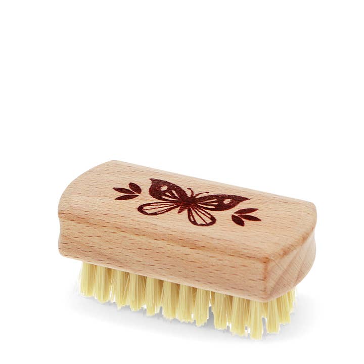 Rex B2B - UK – wholesale Nailcare set – Wooden travel nail brush - Butterfly