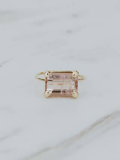 Anel de Pedra Preciosa - Turmalina Rosa | 14k por atacado de Wings Hawaii