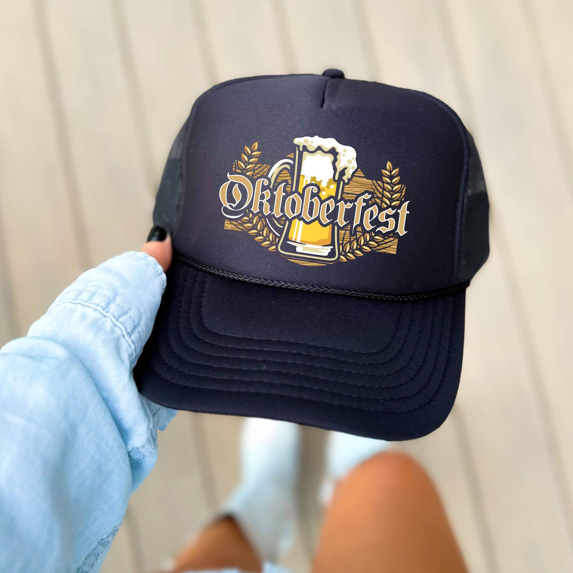 The Boho Haus - Wholesale Trucker Hat - Unisex - Oktoberfest Beer Mug Trucker Hat – Festival Cap