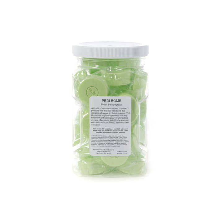 Bonblissity - Wholesale Bath Soak/Milk - Back Bar Pedi Bomb Foot Soak Fizzies (30 pcs) - Lemongrass