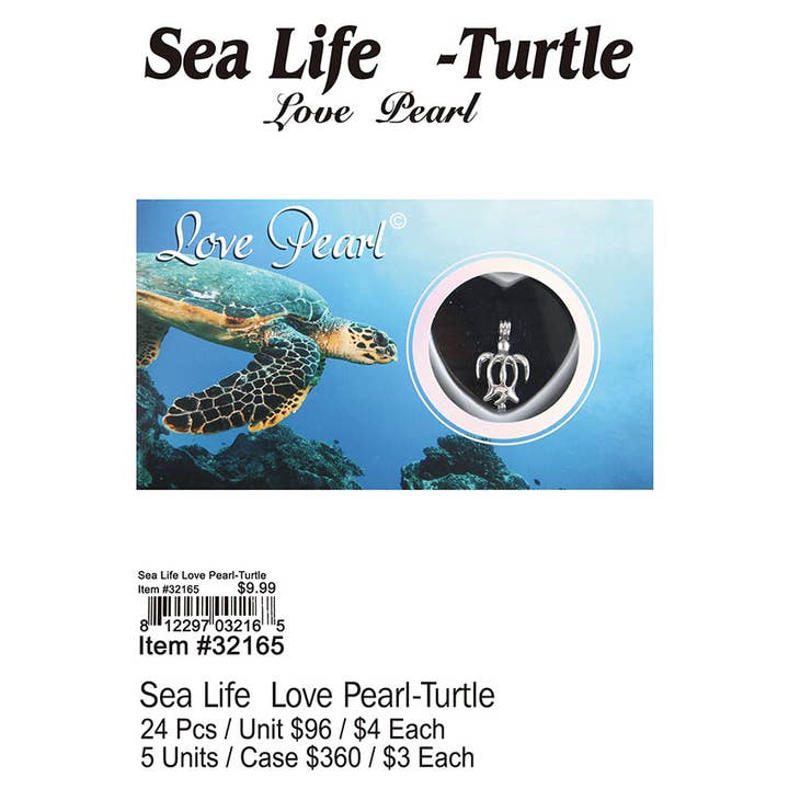 Puka Creations – Engroshandel Halskæde med vedhæng – Sea Life Kærlighed Perle-Skildpadde