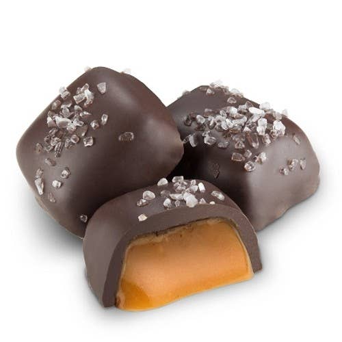 Dark Chocolate Vanilla Caramels for wholesale by Try My Nuts
