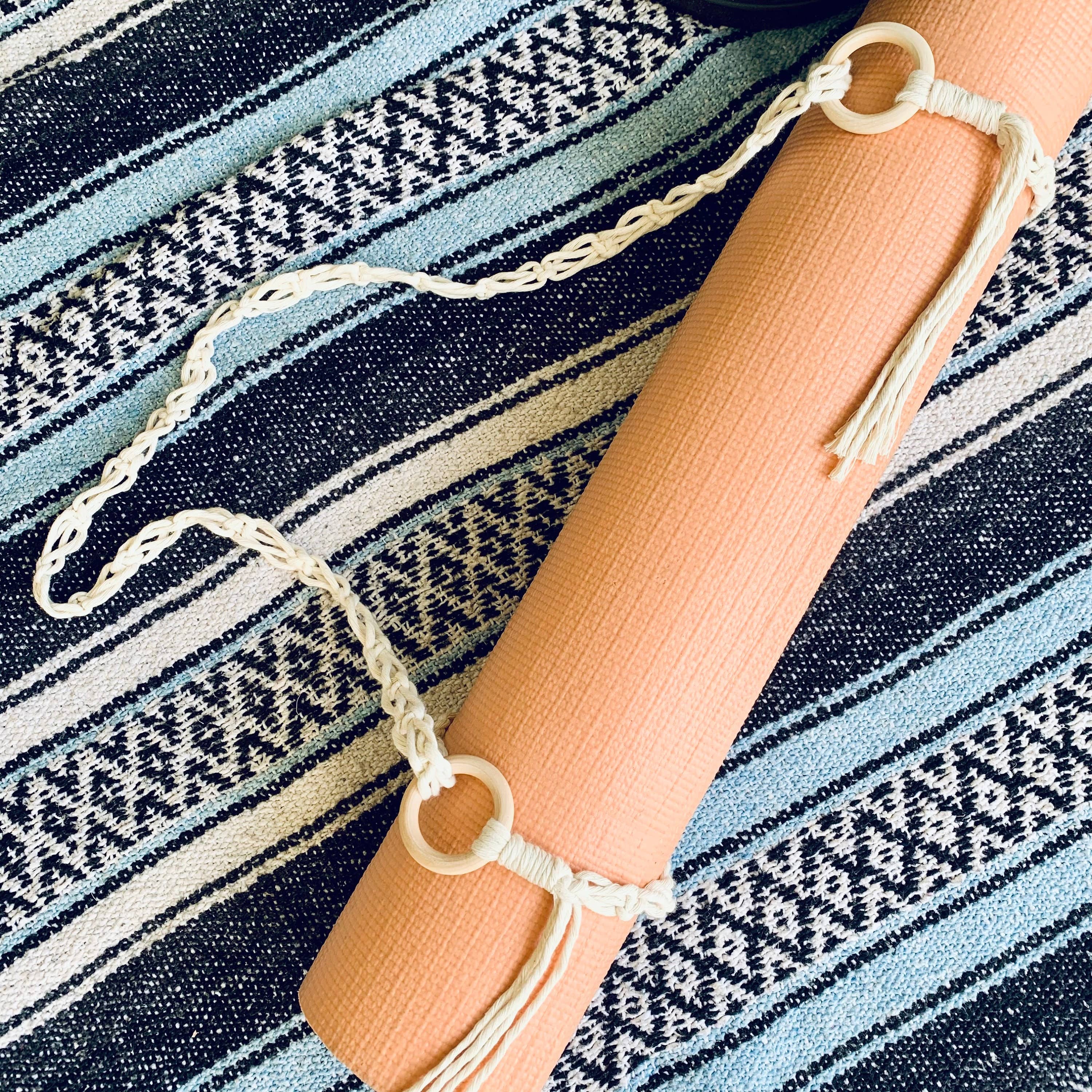 Rosie the Wanderer, Handmade Macramé - Wholesale Yoga Strap/Band - Macrame Yoga Mat Strap- Macrame Yoga sling1