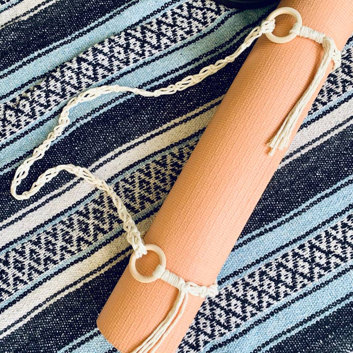 Rosie the Wanderer, Handmade Macramé - Wholesale Yoga Strap/Band - Macrame Yoga Mat Strap- Macrame Yoga sling1