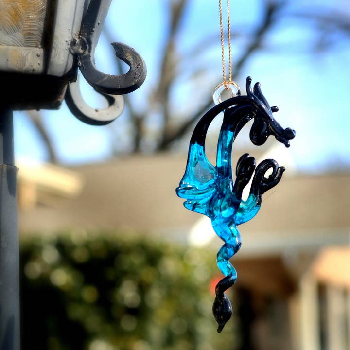 Colores surtidos Adorno de Dragón de Vidrio Soplado - Decoración Hecha a Mano de venta al por mayor en Faire3