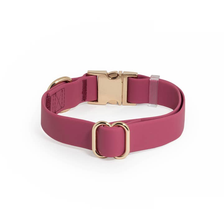 SUNNY TAILS - Wholesale Pet Collar - Dog - Mulberry Burgundy Waterproof Dog Collar
