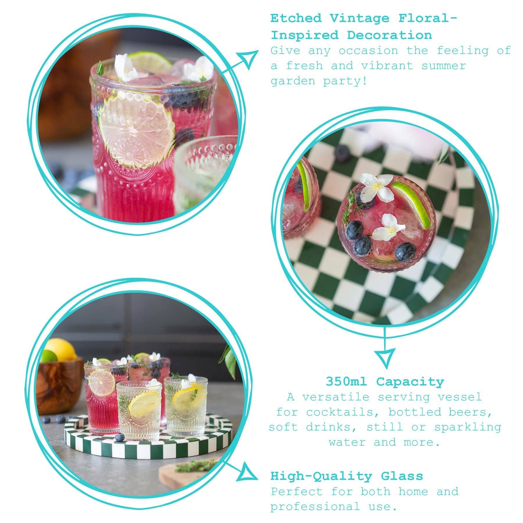 Rinkit Ltd – Großhandel Cocktail-/Schnapsglas – 350 ml Amore Highball-Glas5