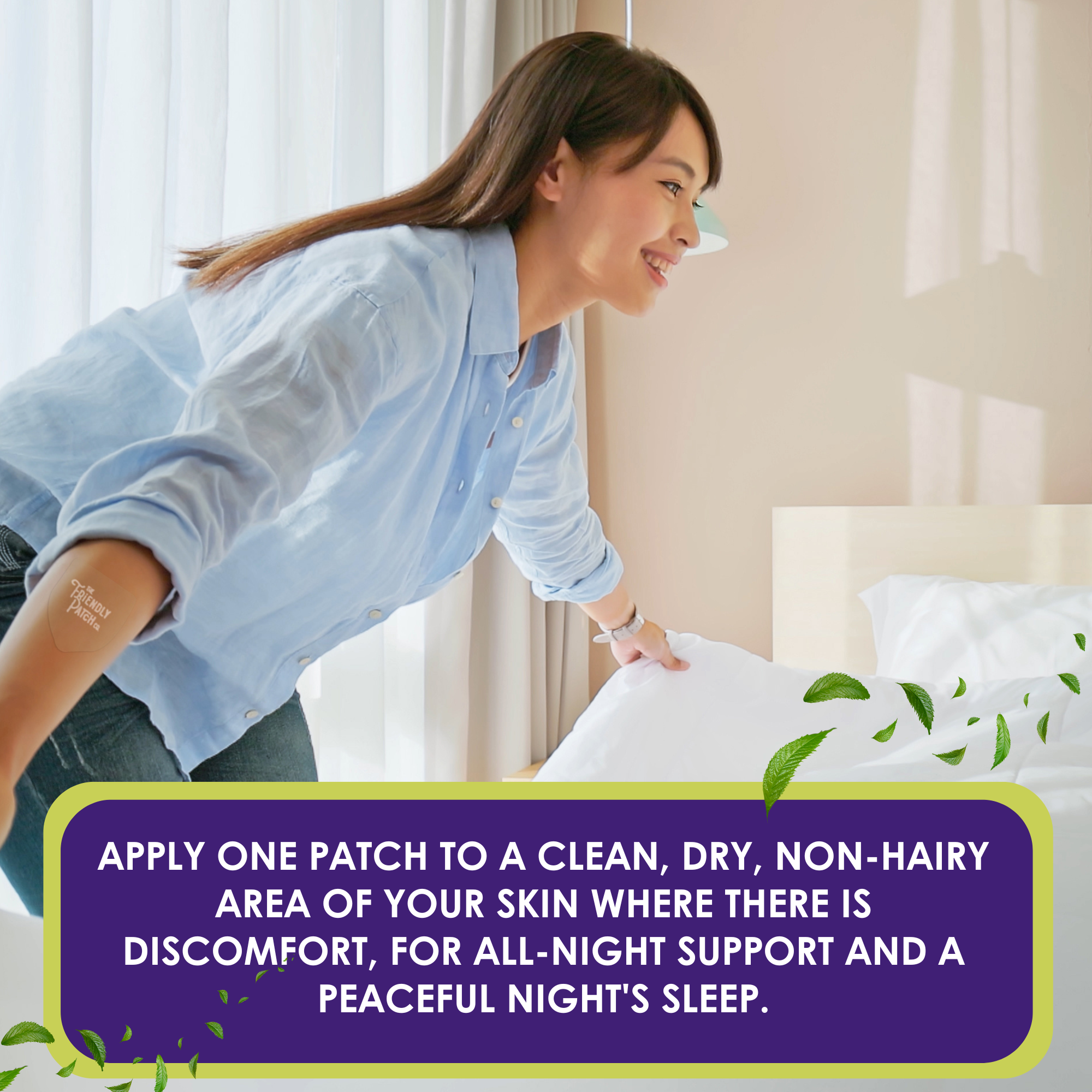 Friendly Patch CO - Wholesale Pain Relief Spray/Cream - Relief Night Pain Patch - Arnica, Melatonin, menthol 8 pack3