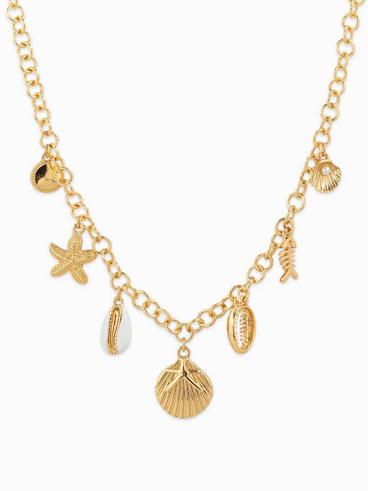 Halskæde med vedhæng af cirkelkæde med havlivsmotiv for engroshandel hos Sessori