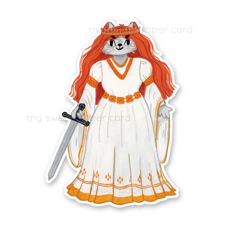 Eleanore of Aquitaine - Vinyl Stickers for wholesale by My Sweet Paper Card