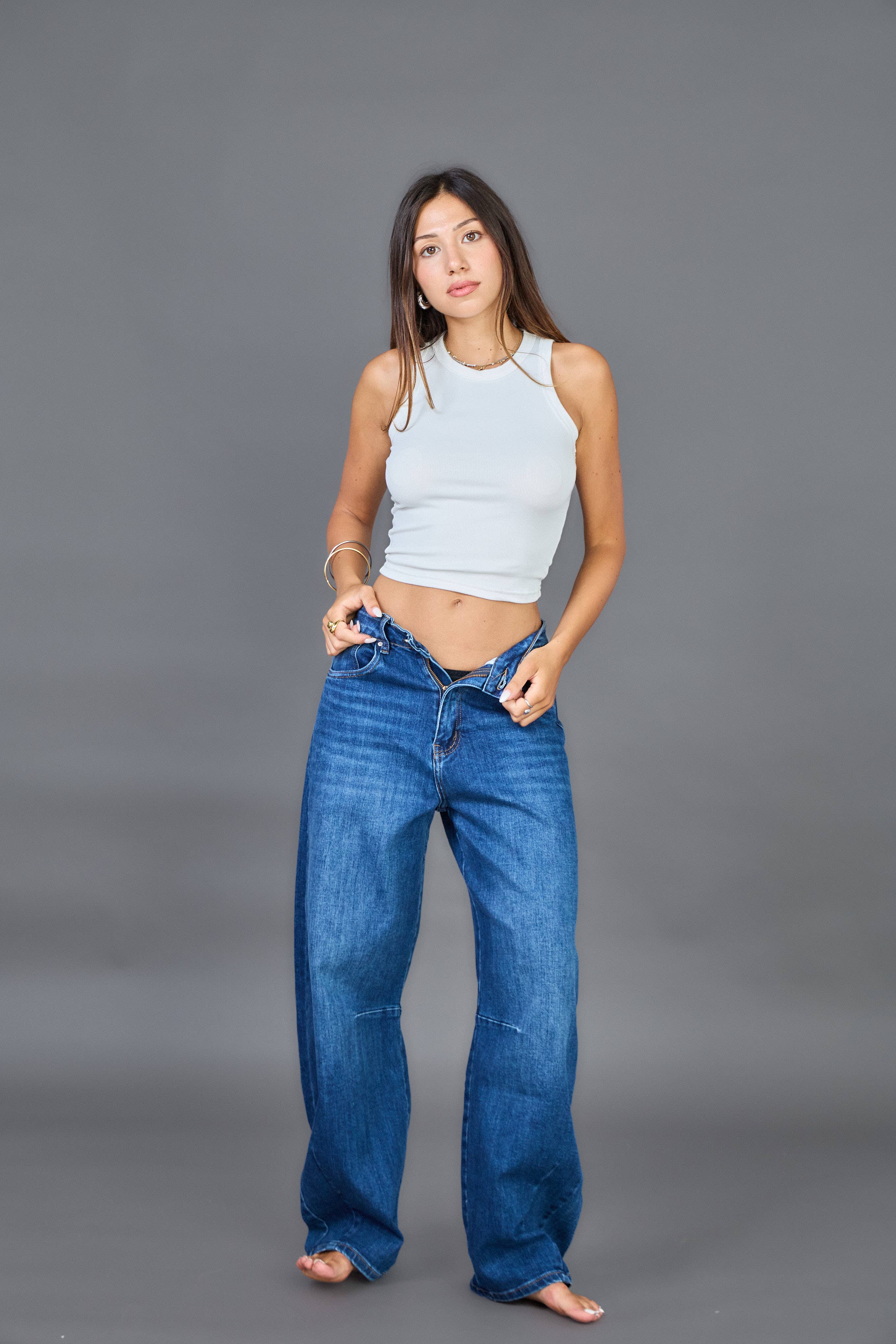ANA & LUCY - Wholesale Jeans - Women's - Women's Barrel Jeans "Louisa" - ANA & LUCY16