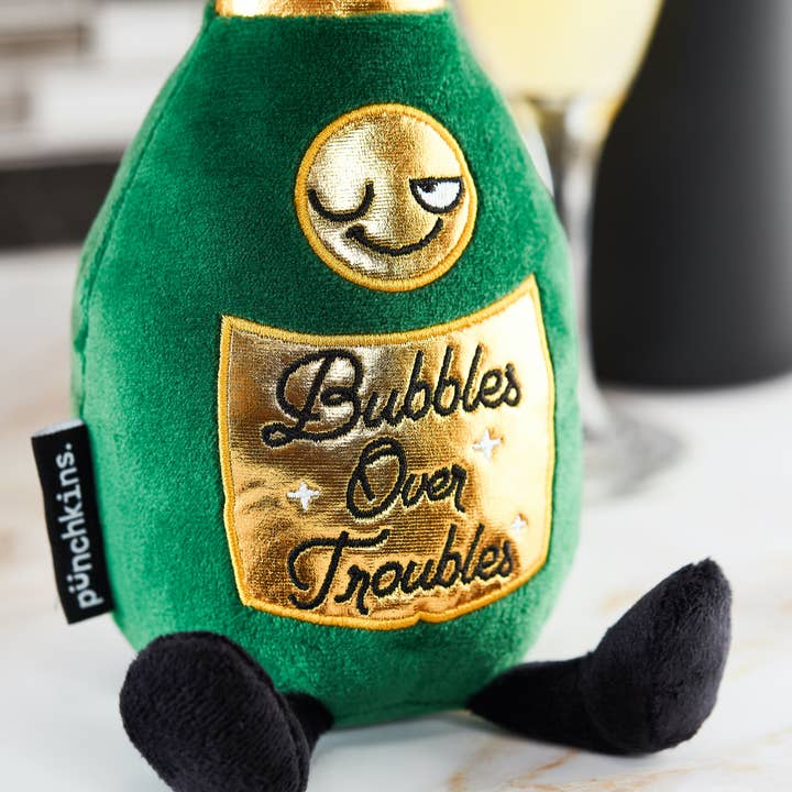Punchkins - Wholesale Gag Gift/Novelty Gift - Cute Champagne Novelty Plushie, Perfect Holiday Gift