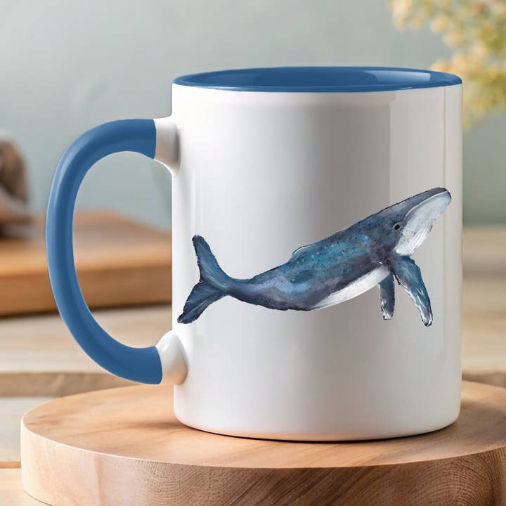 Caneca Baleia Humpback por atacado de MerikaArt