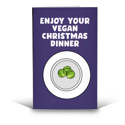 Greetings cards 'Vegan Christmas' for wholesale by ART WOW