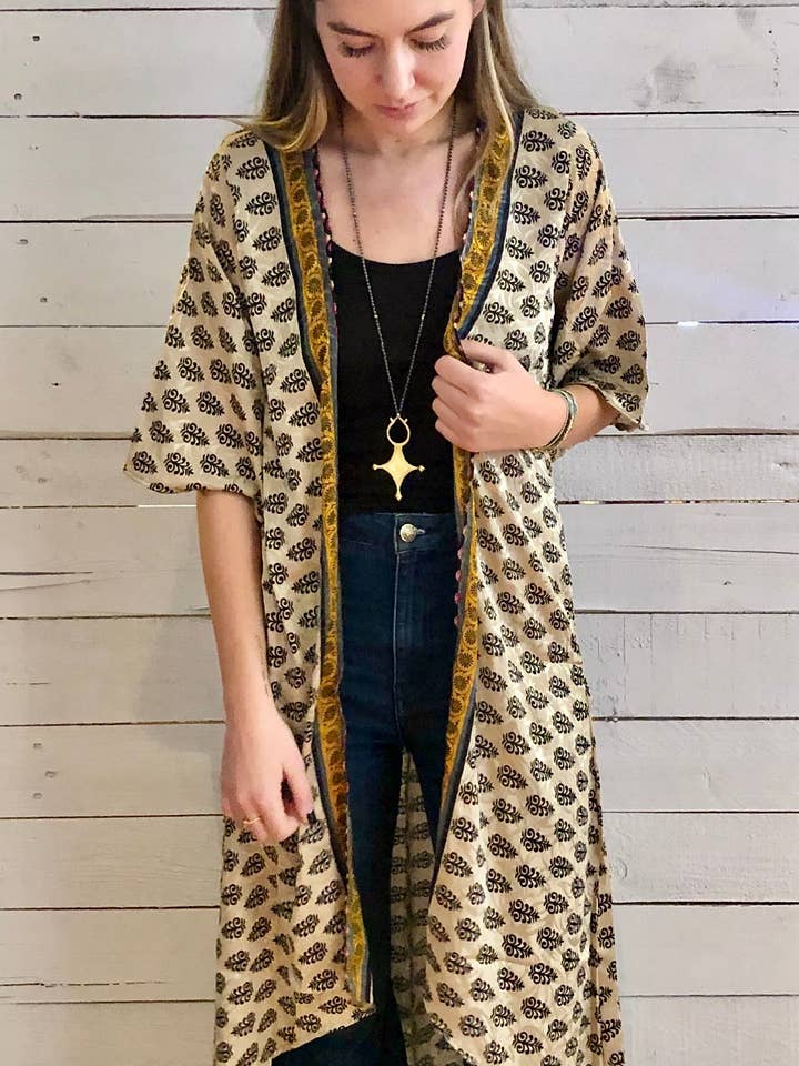 Baizaar - Wholesale Kimono - Women's - Sari Duster3