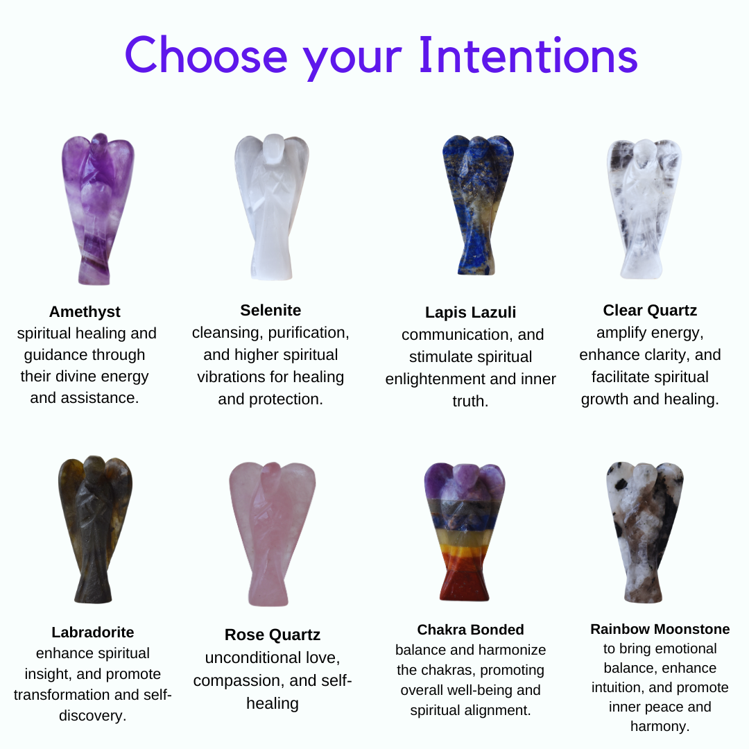 Soothing Crystals – Engroshandel Pyntefigur – Ædelstensengle i ametyst | Lommeengel | Krystalengle8