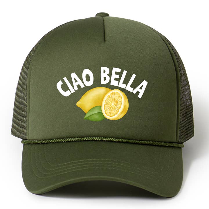 Pippa & Ky - Wholesale Trucker Hat - Unisex - Ciao Bella Trucker Hat5
