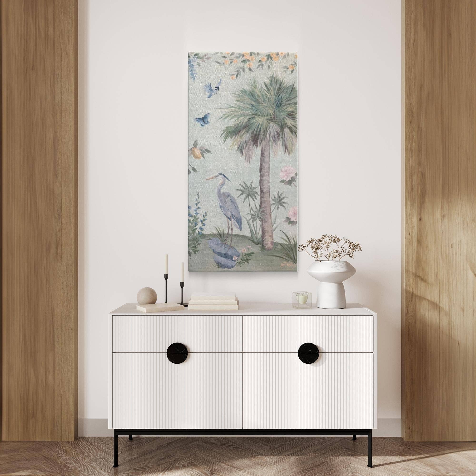 Elizabeth Alice Studio - Wholesale Art Print - Olive, a green tropical chinoiserie canvas wrap print8