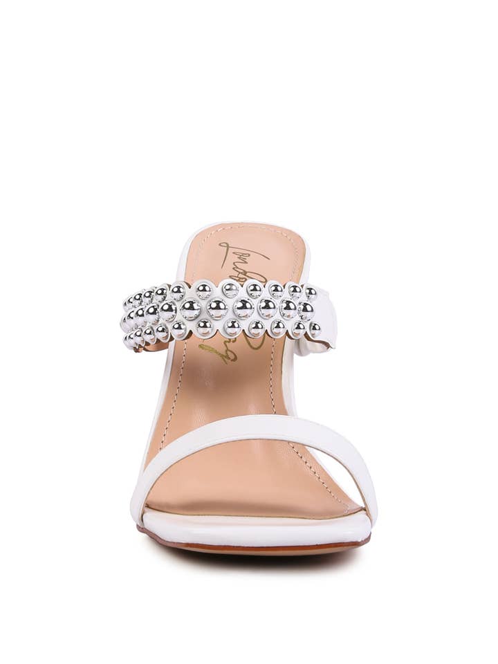 Rag Company - Wholesale High Heels - Women's - Bandy Stieletto Heel Metal Stud Sandals