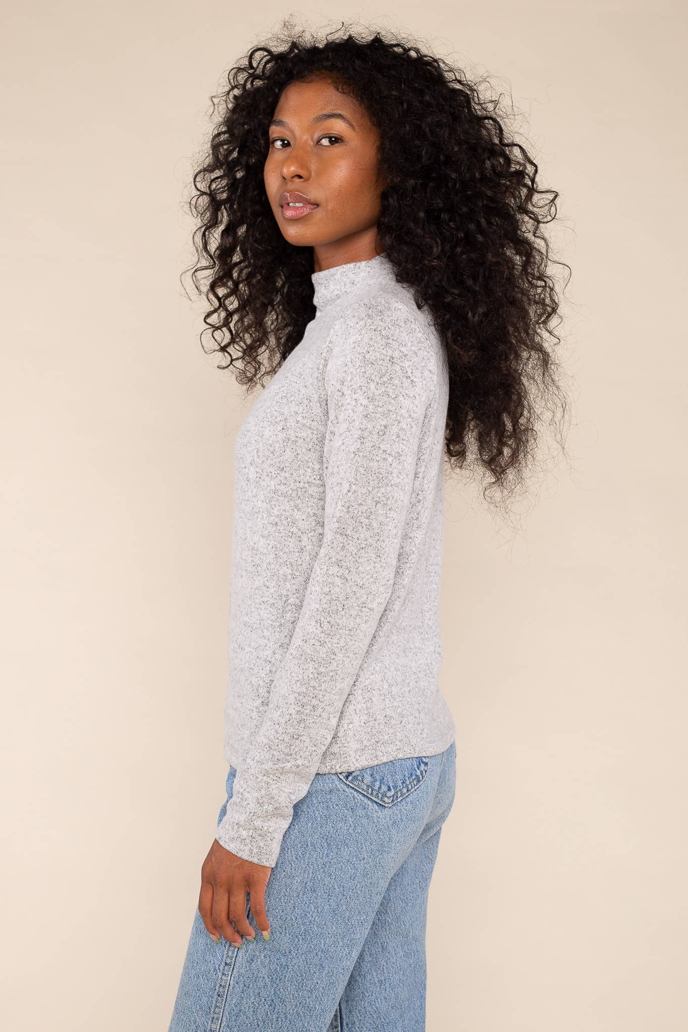 NLT - Vendita all'ingrosso Top in maglia - Donna - Top con scollo a finto spazzolato1