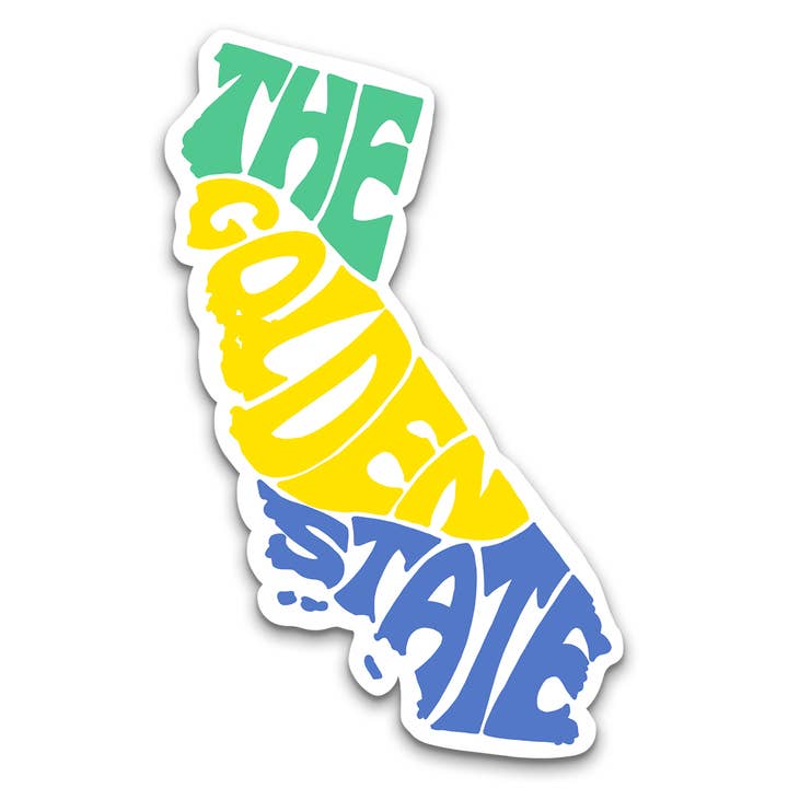 Autocollant en vinyle Motif État de Californie pour la vente par Sweet Humors