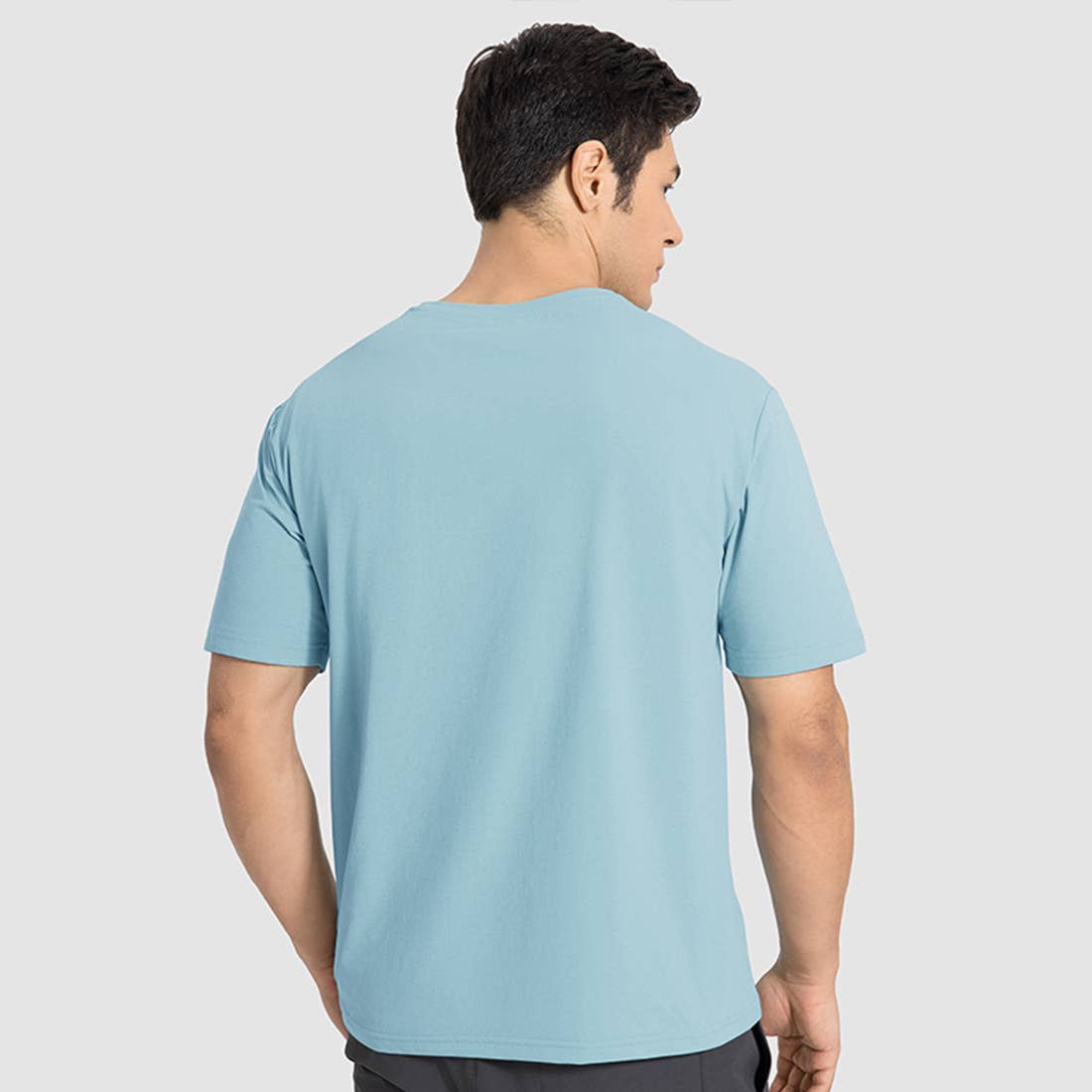 Sodalemon - Wholesale T-Shirt - Men's - Men Casual Short Sleeve Elastic Fitness Round-Neck T-Shirt2